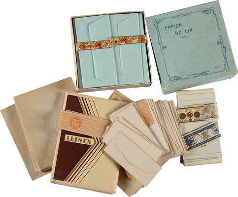 Коллекция из более 100 конвертов и бумаги для писем. Россия, Зап. Европа. Конец XIX в.